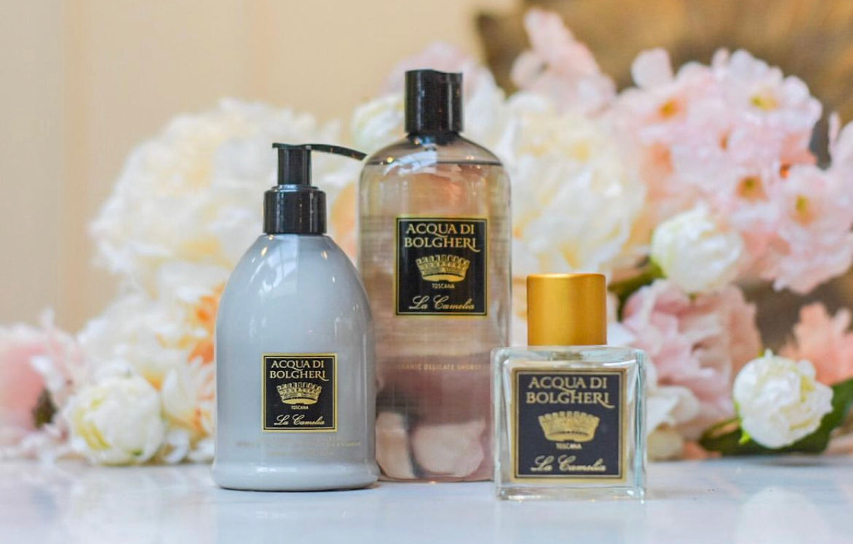 アクアディボルゲリ オーガニック デリケート シャワージェル カメリア 500ml | バスソープ、バスフォーム【LA CAMELIA】